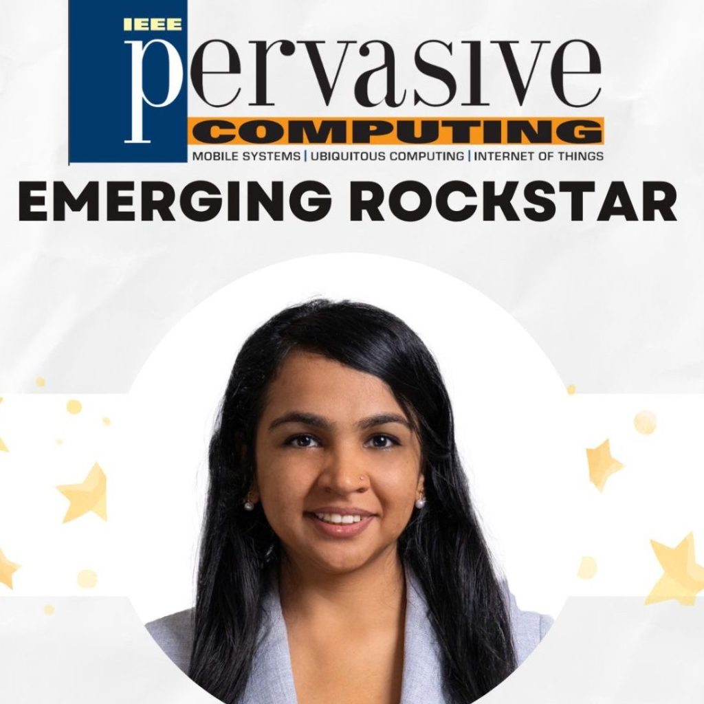 Prof. Nivedita Arora Named IEEE Pervasive Computing Emerging&nbsp;Rockstar